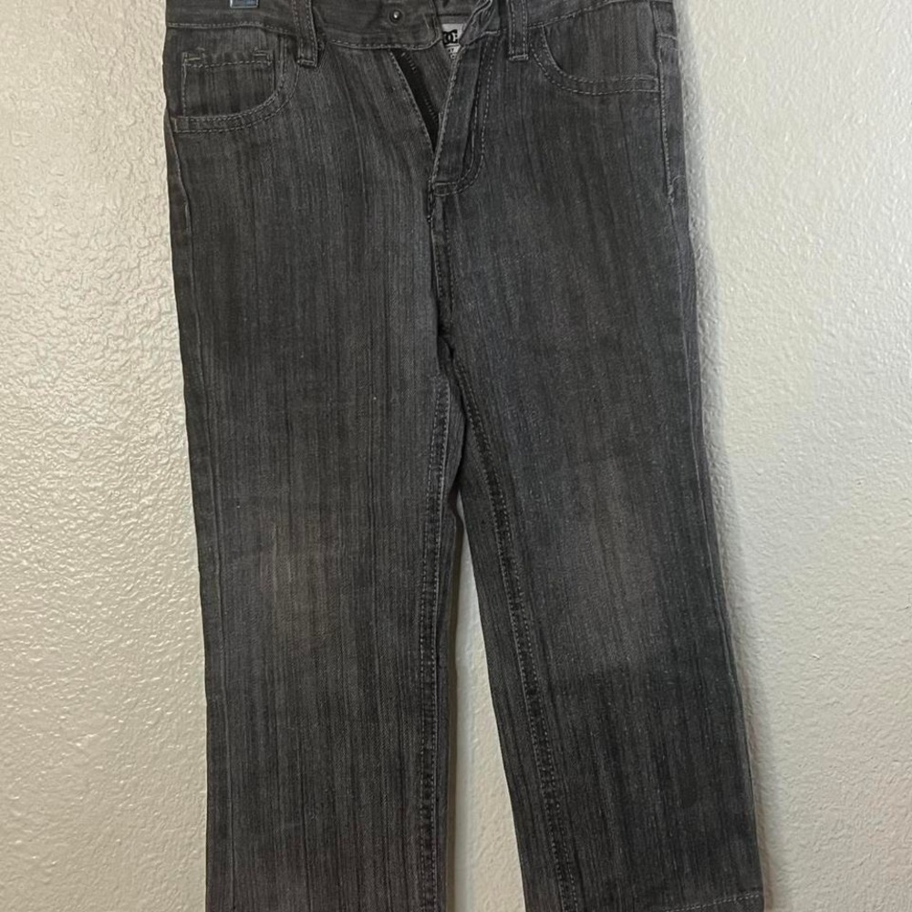 Kids 4t Grey and black DC straight leg jeans
